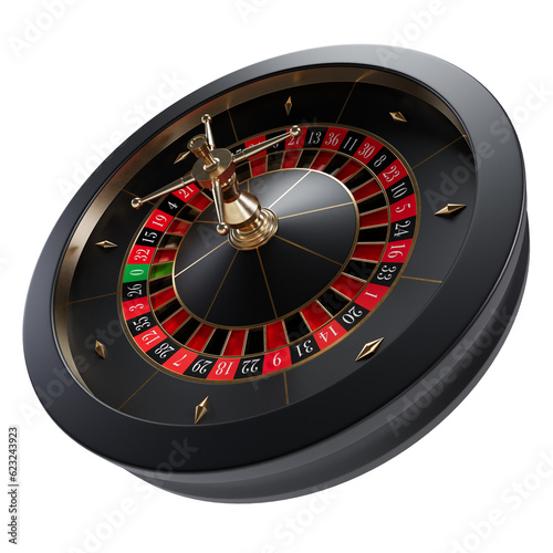 roulette wheel isolated