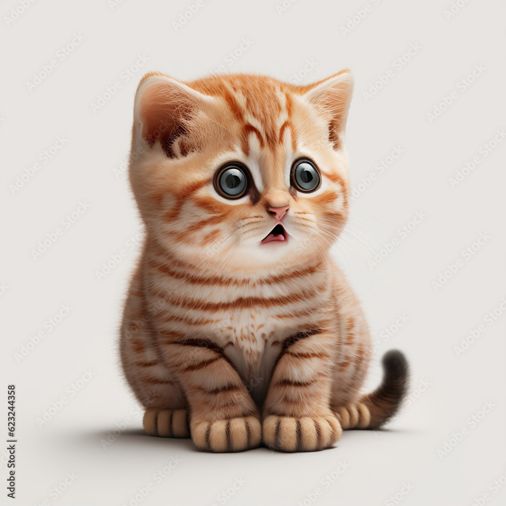 Fototapeta premium cute cat, cartoons bring laughter and warmth, captivating hearts with their endearing expressions and charming antics.