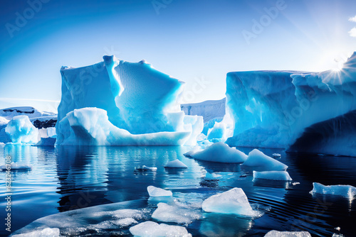 Frozen Sorrow: Melting Iceberg in the Arctic, A Silent Witness to Climate Change
