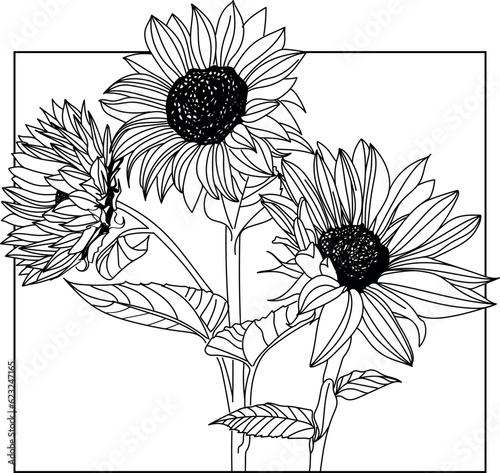 hand drawn flower Vector design for t-shirt graphics, banner, fashion prints, slogan tees, stickers, flyer, posters and other creative uses	
