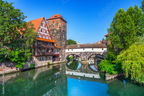 Old town of Nuremberg in Bavaria