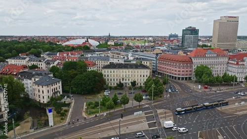 Drone shot of Natural History Museum ( Naturkundemuseum  ) Leipzig , Germany photo