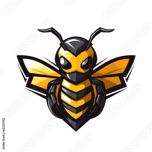 Esport vector logo bee, bee icon, bee head, vector, sticker