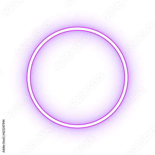 neon circle light effect