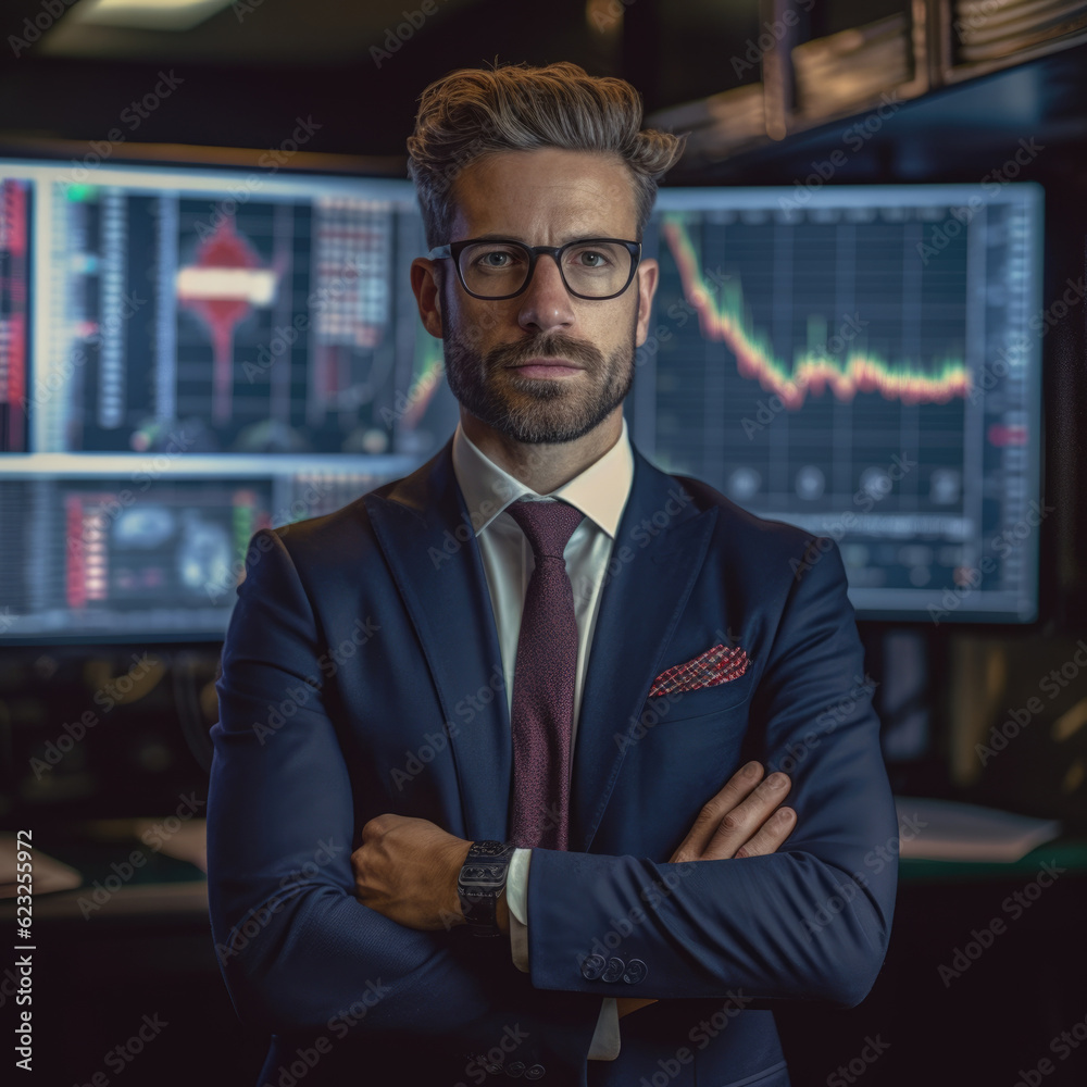 Stylish young businessman in suit and tie Stylish young businessman in suit and tie