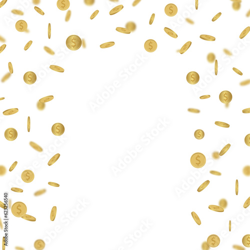 Dallas coins.  Coin rain.  PNG	