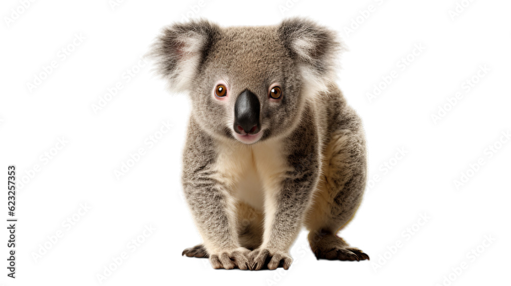 Fototapeta premium Curious Koala - Transparent Background
