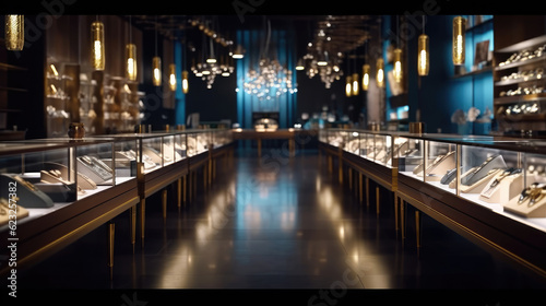 Obraz na płótnie Modern Jewelry store with modern style