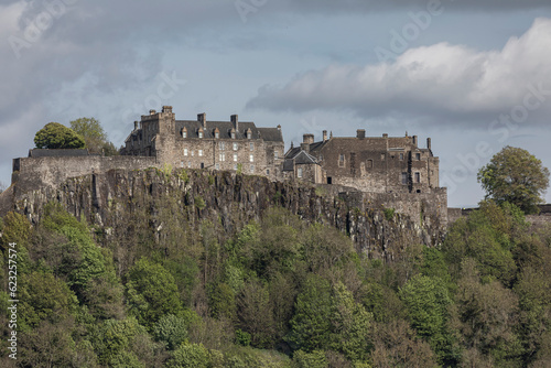 Looking upwards at the ramparts of Sterling Castle