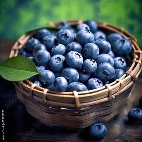 Wallpaper Mural blueberries in the basket Background Torontodigital.ca