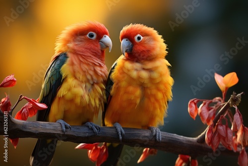 Pair lovebirds © Dushan