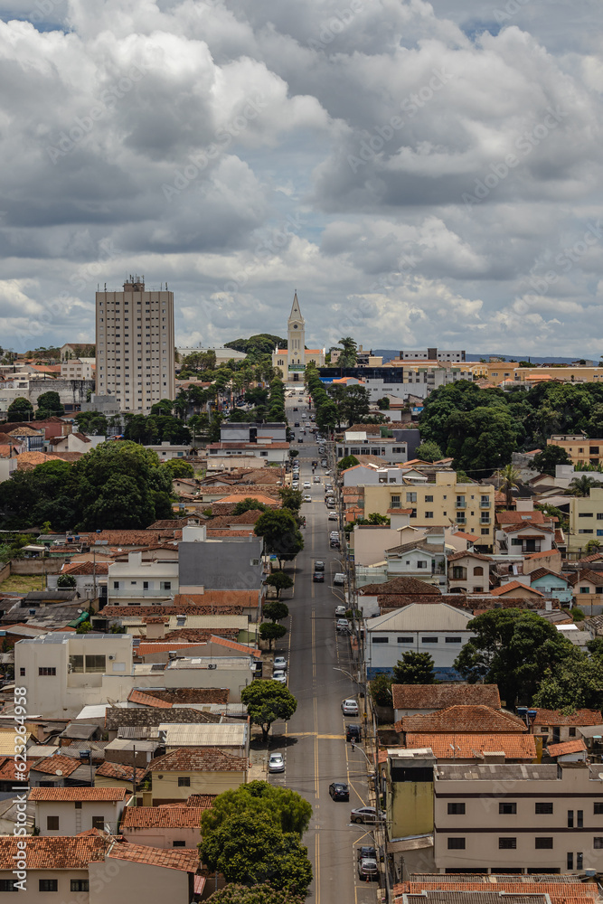 Vista panorâmica da cidade de Araxa, Estado de Minas Gerais, Brasil
