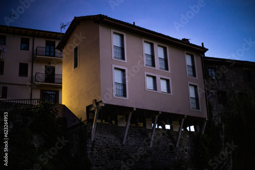 old house in the night