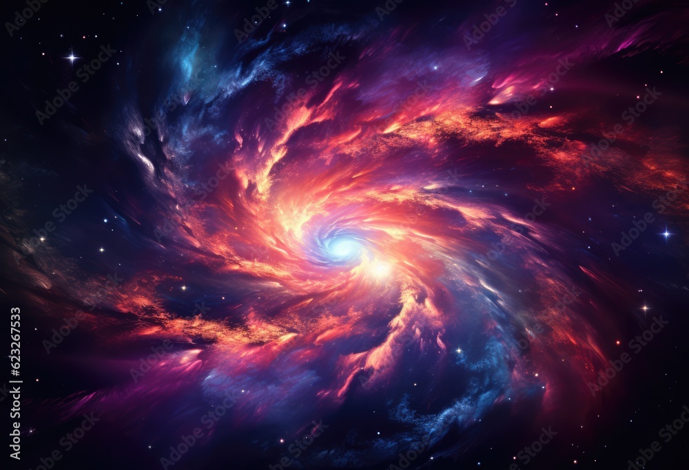 Overlook galaxy spiral galaxy nebula in universe
