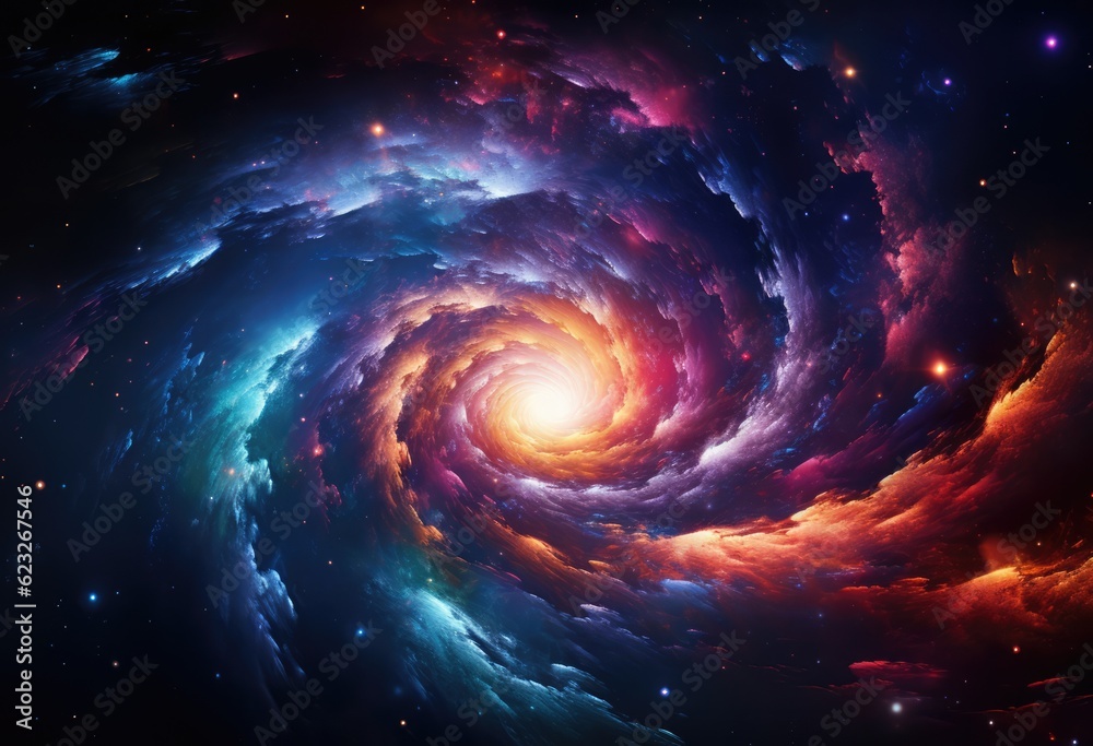 Overlook galaxy spiral galaxy nebula in universe