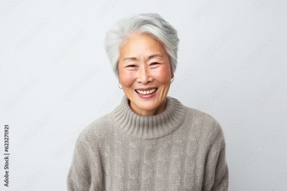 Portrait of senior asian woman smiling and looking at camera. Portrait of senior asian woman smiling and looking at camera.
