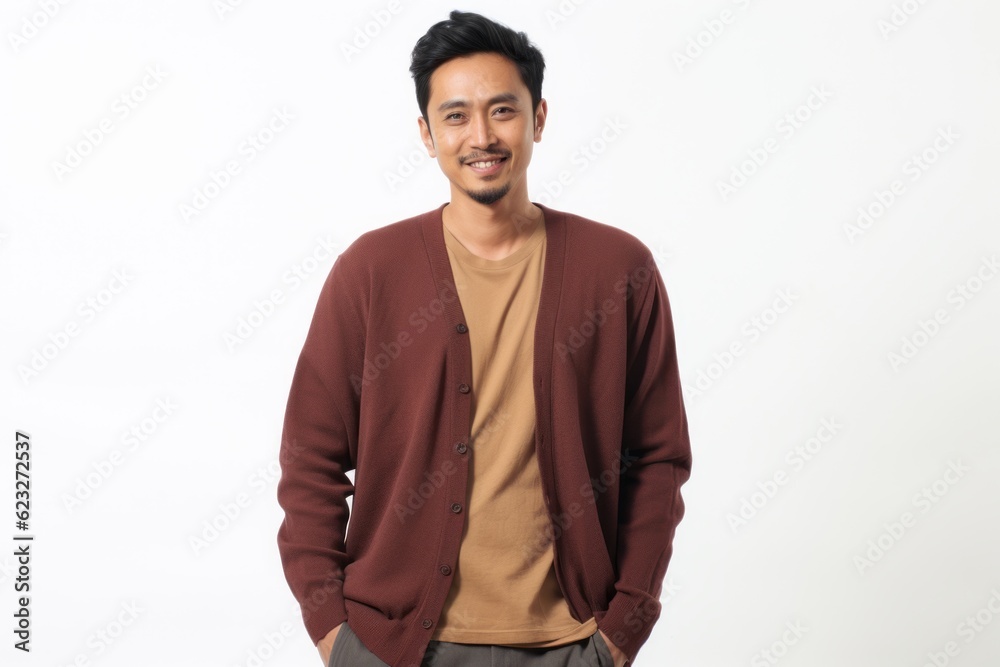 Portrait of a handsome young asian man standing on white background Portrait of a handsome young asian man standing on white background