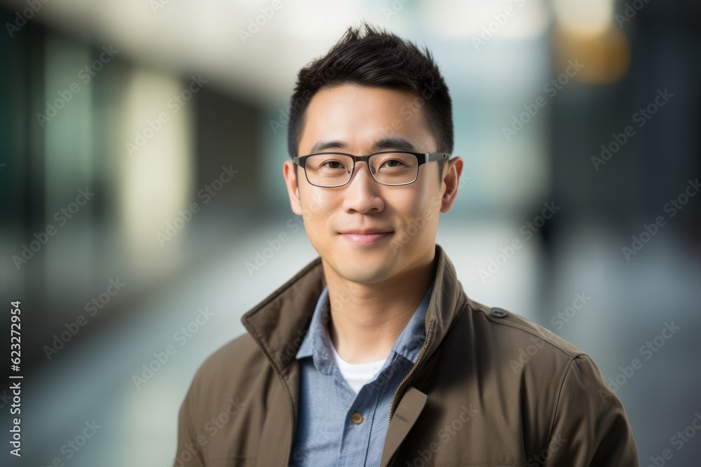Portrait of a handsome young asian man wearing eyeglasses Portrait of a handsome young asian man wearing eyeglasses