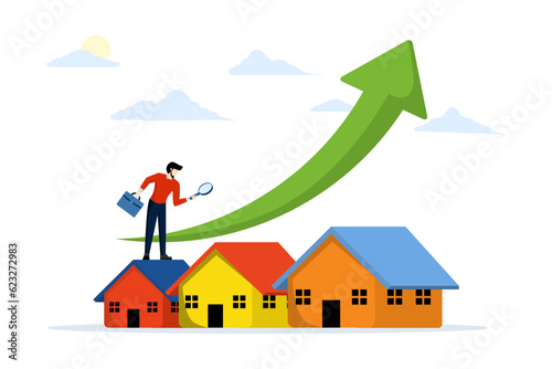 Choosing a new home, investing, real estate investment opportunities Real estate investor speculation Buy and select real estate homes. home inspection investors. real estate business and industry.