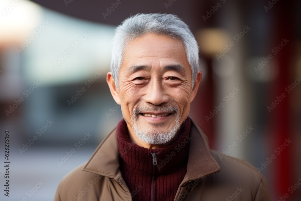 Portrait of happy senior asian man looking at camera with smile Portrait of happy senior asian man looking at camera with smile