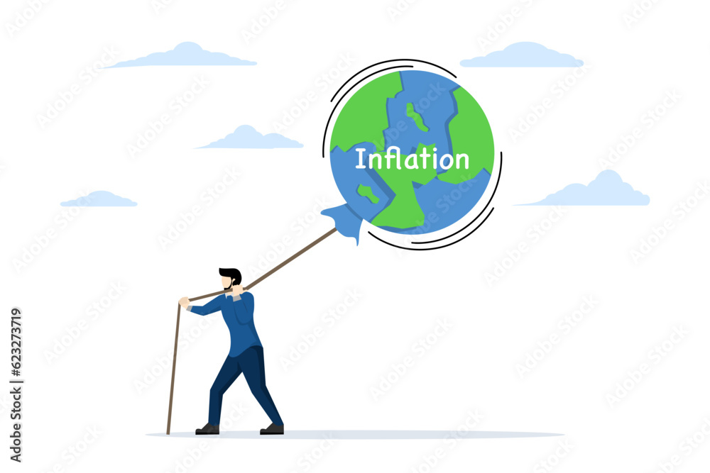 Increase in central bank interest rates. Global economic risks. World inflation bubble. Supply and demand are balanced. Entrepreneurs try to keep the inflationary balloon from rising. Increase in central bank interest rates. Global economic risks. World inflation bubble. Supply and demand are balanced. Entrepreneurs try to keep the inflationary balloon from rising.