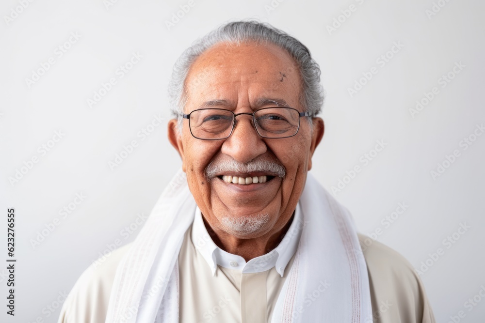Portrait of happy senior asian man smiling with white towel. Portrait of happy senior asian man smiling with white towel.