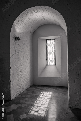 Fototapeta Black and White window alcove