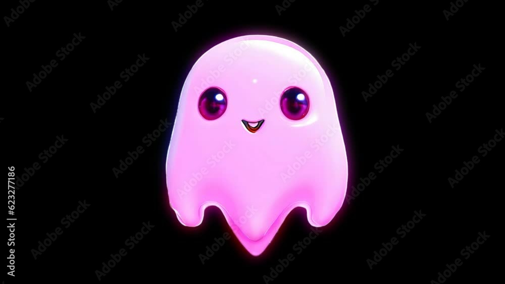 cute ghost not creepy and friendly for kids, template for video hallowen. cute ghost not creepy and friendly for kids, template for video hallowen.
