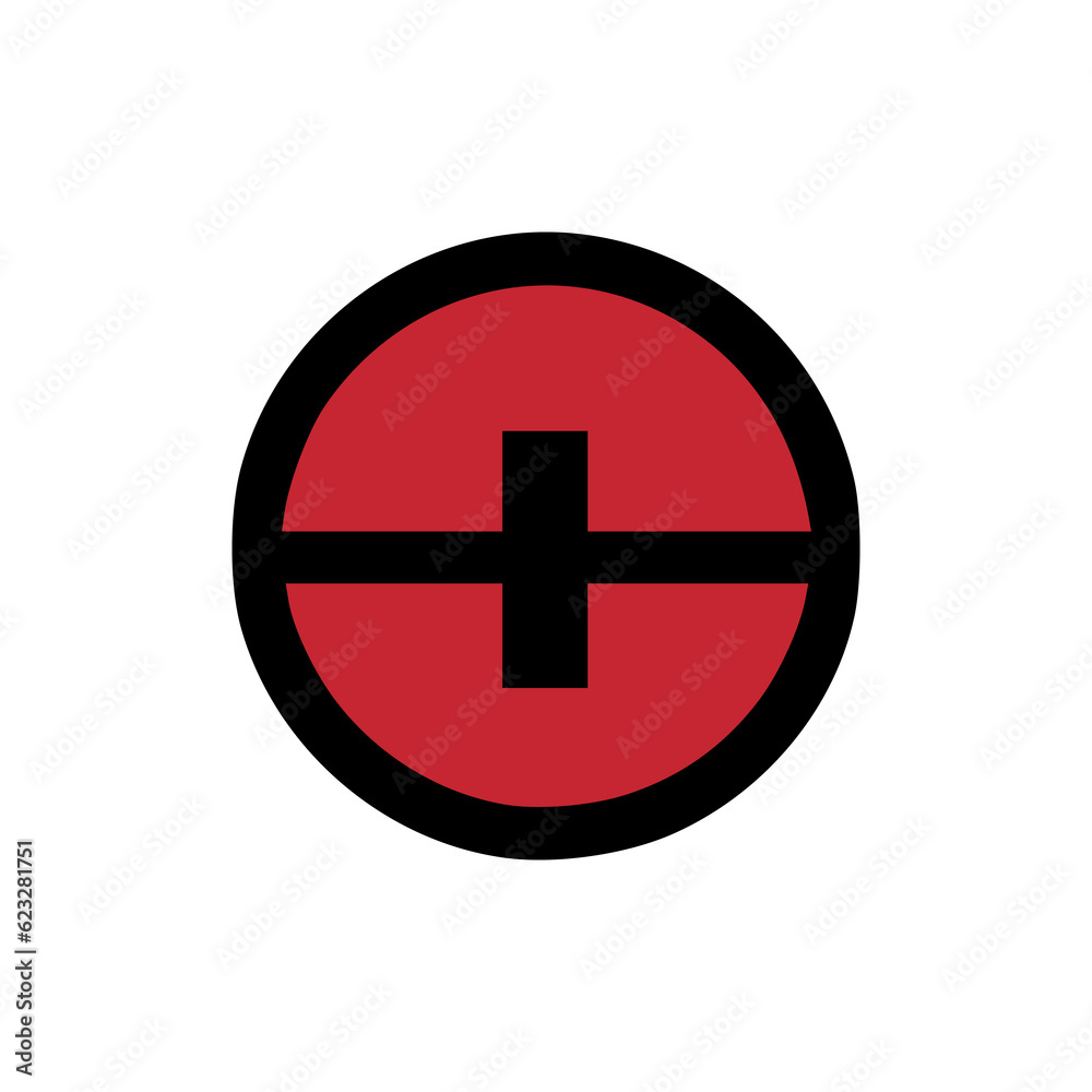 Obraz premium simple red ancient culture logo vector illustration template design