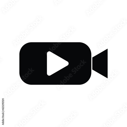 video icon player button and transparent background design.