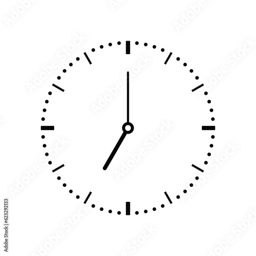 Time and Clock icon vector illustration design template.