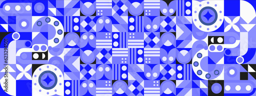 vector gradient mosaic YouTube channel art template