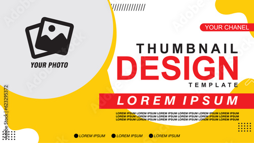 Fully editable video thumbnail design to open video tutorials. Thumbnails are suitable for business and webinars.