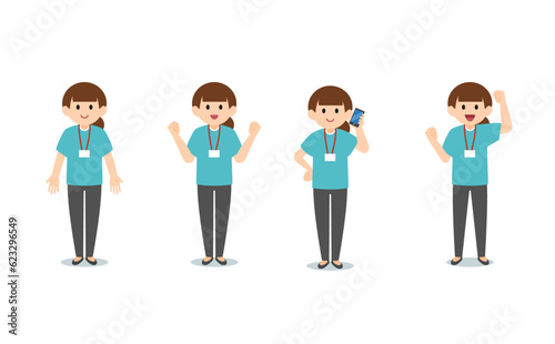 woman in business casual clothes
