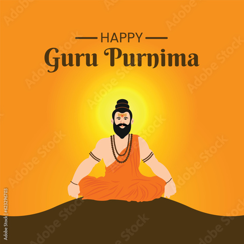 happy guru purnima vector file