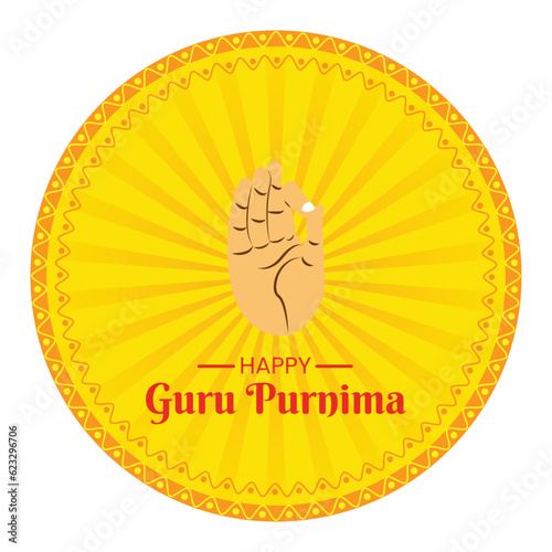 guru purnima wishing post design vector file