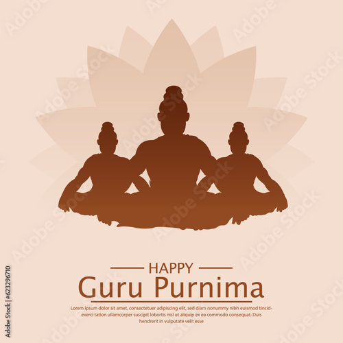 happy guru purnima vector file