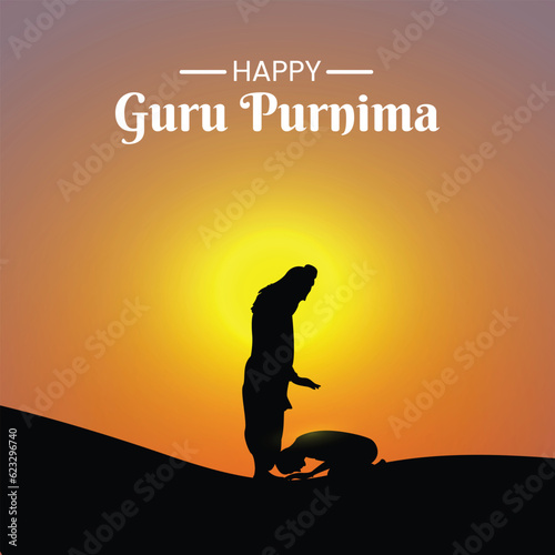 guru purnima post design vector file