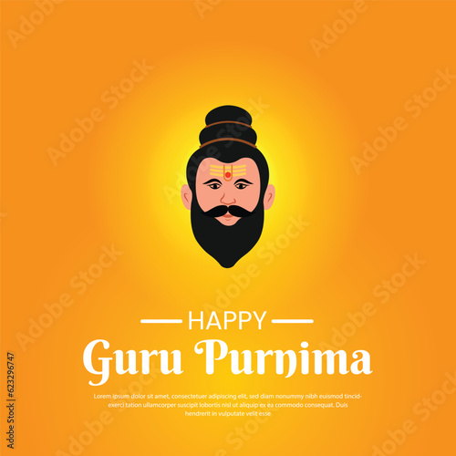 guru purnima post design vector file