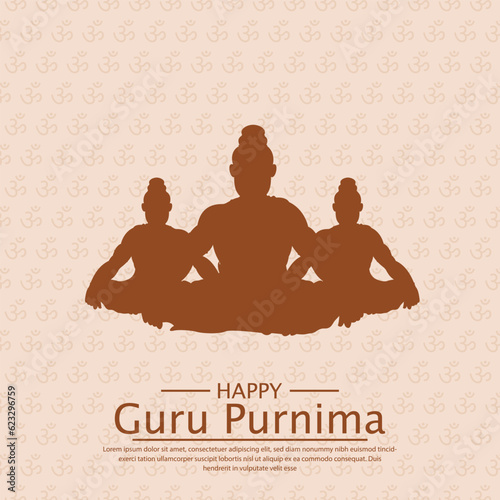 guru purnima post design vector file