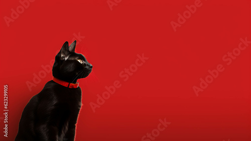 Cat red background.ai.