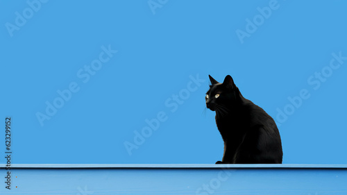 Cat blue background.ai.
