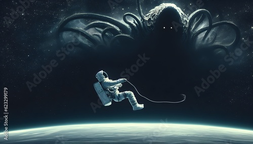 Astronaut untethered photo