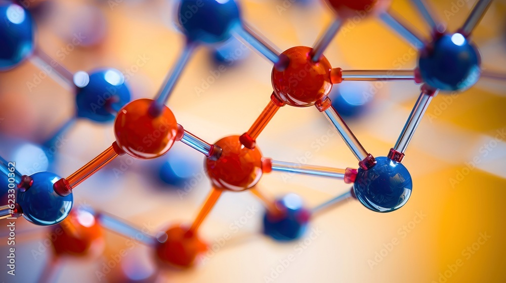 Medical studies of molecular structures. Science in the service of human. Technologies of the future in our life. molecule of medicine model, Generative AI illustration Medical studies of molecular structures. Science in the service of human. Technologies of the future in our life. molecule of medicine model, Generative AI illustration