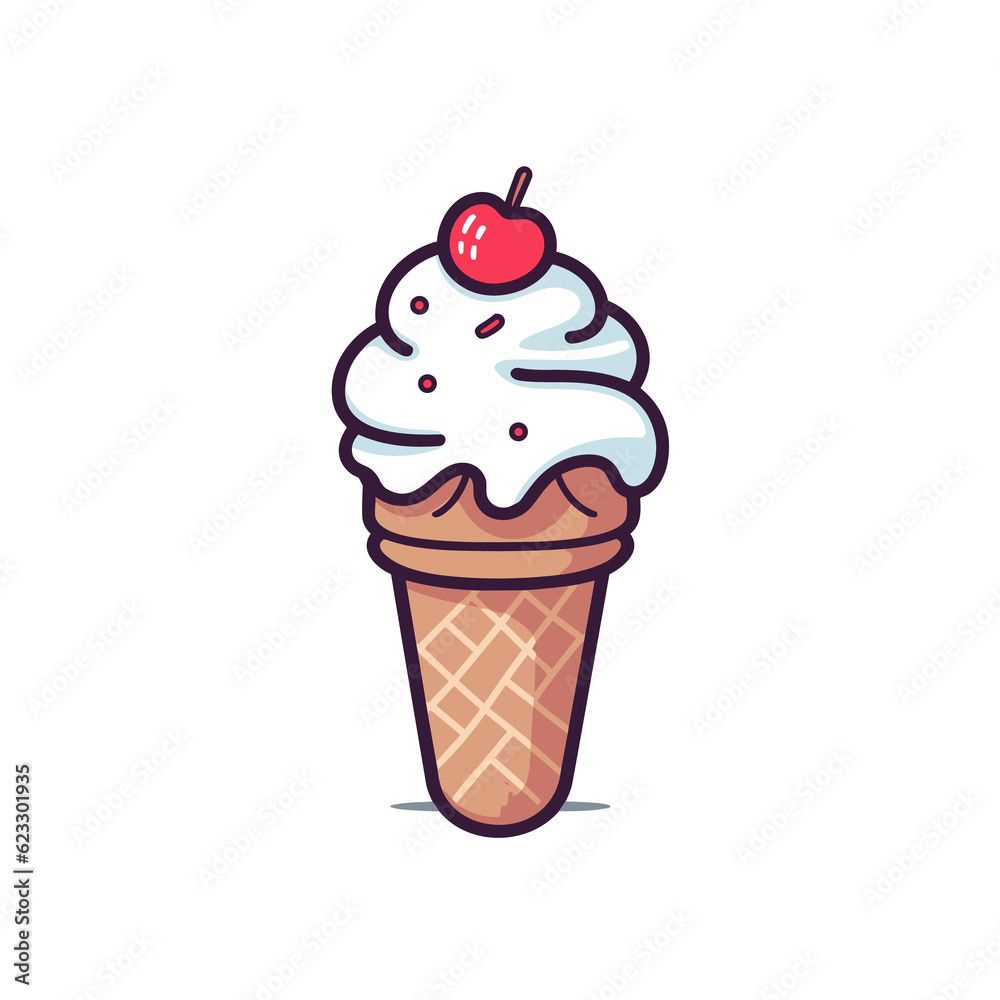 ice cream, TShirt Design , graphic design, Generative Ai