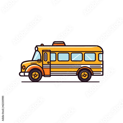 school bus, TShirt Design , graphic design, Generative Ai