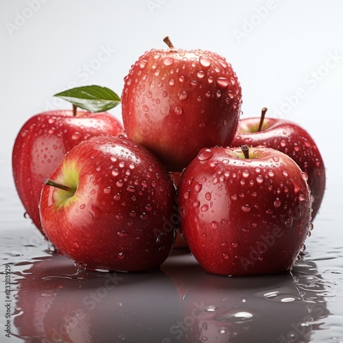 Cosmic crisp apples on a white background.