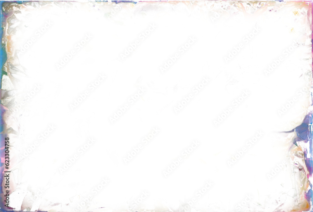 Grungy cyberpunk vaporwave frame overlay texture on transparent background. Number 15. Great as an overlay or frame to create aged, burnt, damaged and surreal images.