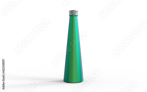 green wine bottle