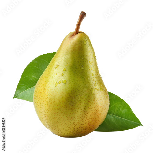 Pear, isolated on transparent background.